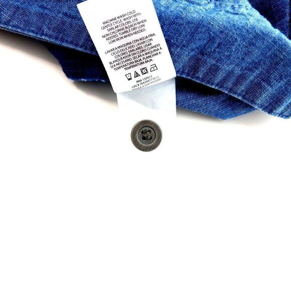 Isaac Mizrahi New York Blue Light Weight Denim Blue High Rise Shorts 14 38/5 - Picture 7 of 7